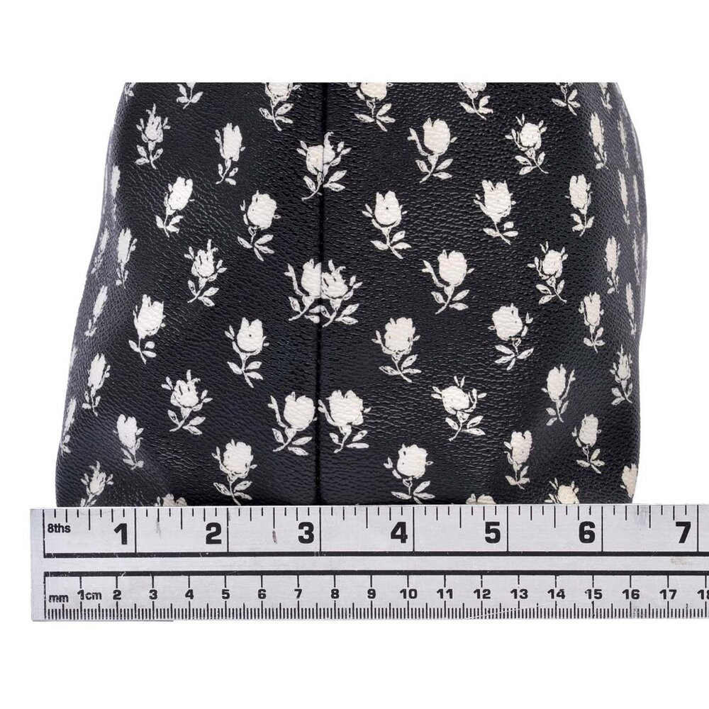 Coach Black and White Floral Tote - Picture 13 of 15